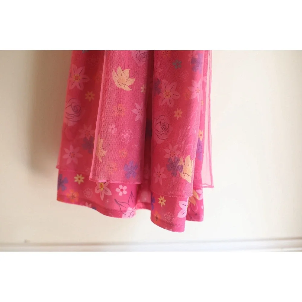 Disney Princess Night Gown Girls Size 5 Pink Ariel Belle Rapunzel Moana - Picture 6 of 8